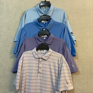 4 Peter Millar Summer Comfort Mens Large Performance Polo bundle
